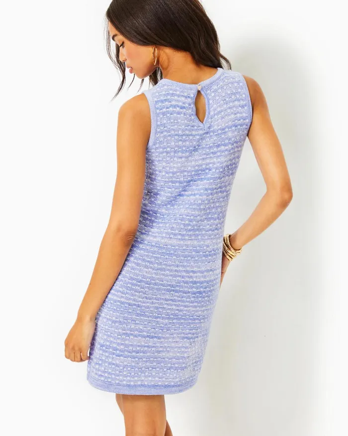 Lilly Pulitzer Carlow Sweater Dress Lark Lilac Metallic Marl Women Straight Dresses
