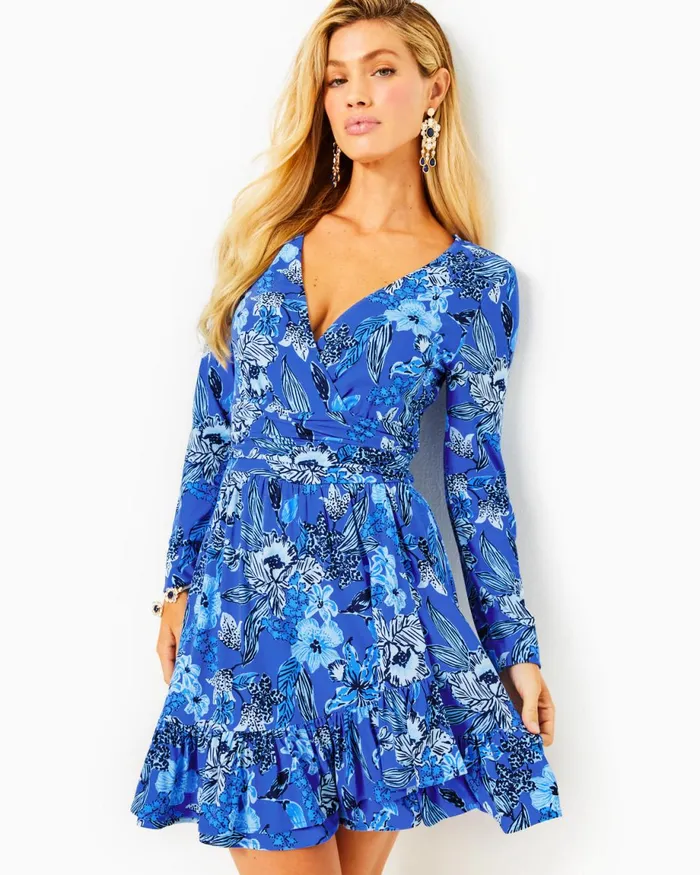 Lilly Pulitzer Codylee Long Sleeve Romper Alba Blue Cruisin Together Women Rompers and Jumpsuits Lilly Pulitzer Codylee Long Sleeve Romper Alba Blue Cruisin Together Women Rompers and Jumpsuits