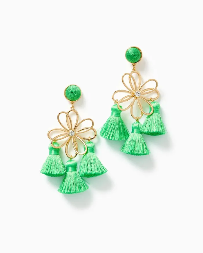 Lilly Pulitzer Come On Clover Earrings Spearmint Women Jewelry