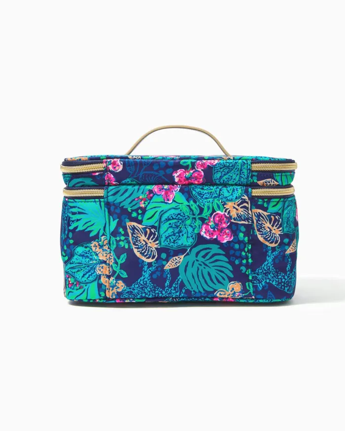 Lilly Pulitzer Devona Cosmetic Case Low Tide Navy Life Of The Party Accessories Small Women Bags