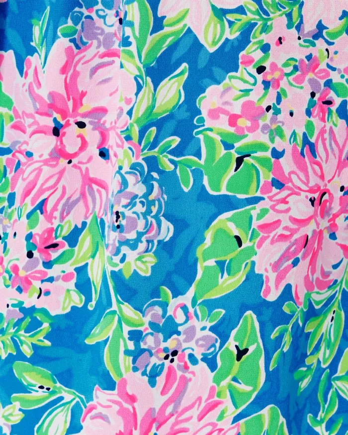 Lilly Pulitzer Elsa Silk Top Multi Spring In Your Step Women Tops