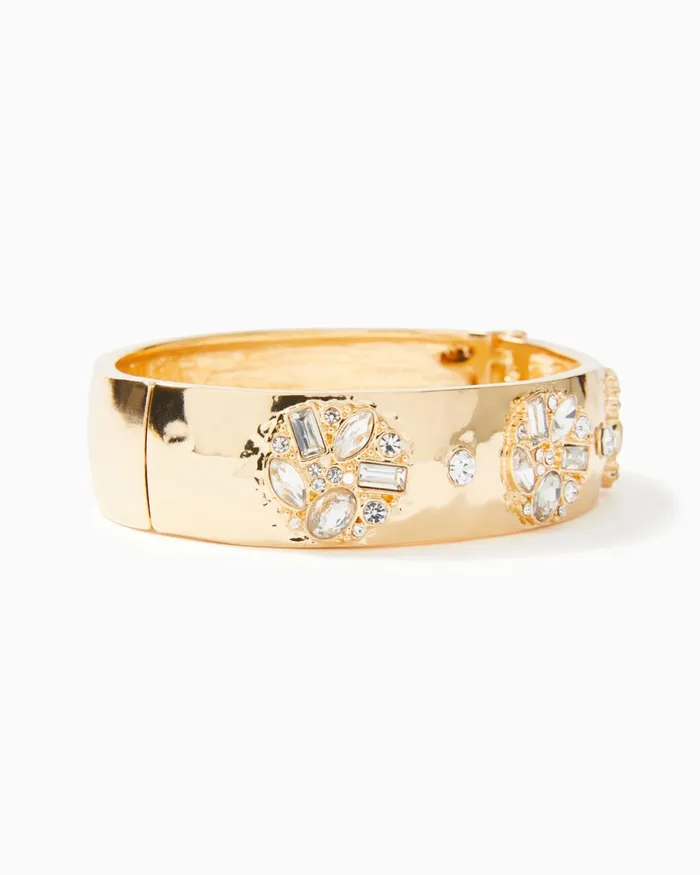 Lilly Pulitzer Enchanted Escape Bracelet Gold Metallic Women Jewelry