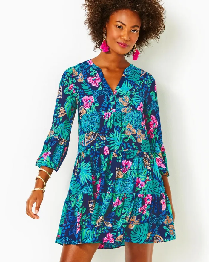 Lilly Pulitzer Gabriel Dress Low Tide Navy Life Of The Party Women Swing Dresses Lilly Pulitzer Gabriel Dress Low Tide Navy Life Of The Party Women Swing Dresses