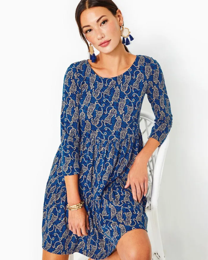 Lilly Pulitzer Geanna Cotton Swing Dress Low Tide Navy Easy To Spot Women Swing Dresses Lilly Pulitzer Geanna Cotton Swing Dress Low Tide Navy Easy To Spot Women Swing Dresses