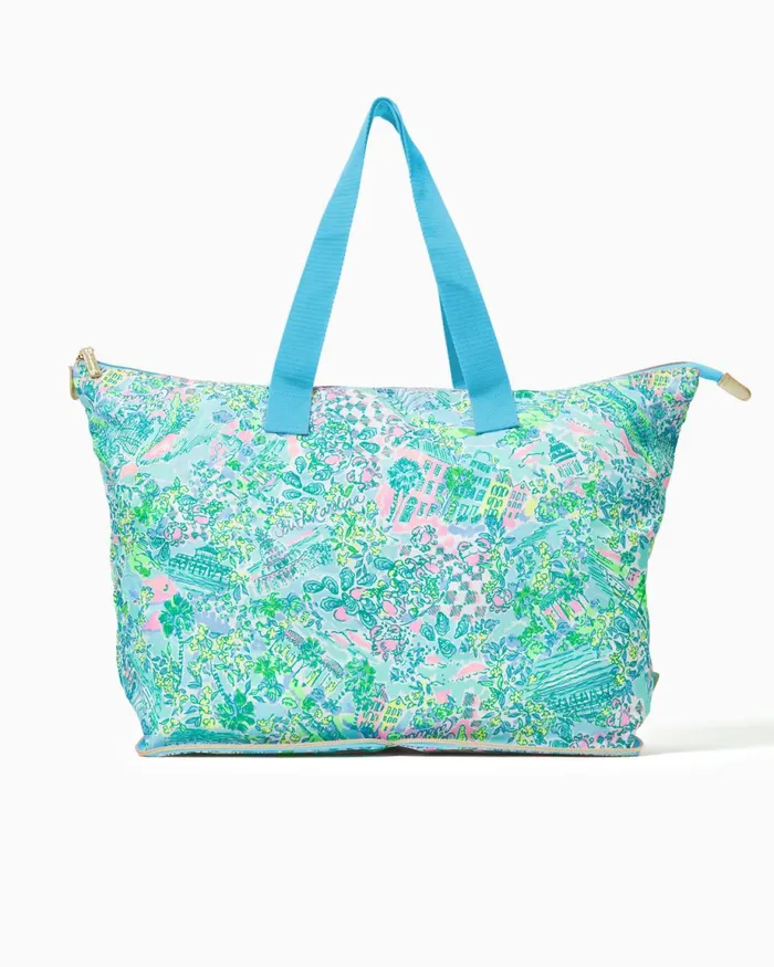 Lilly Pulitzer Getaway Packable Tote Surf Blue Lilly Loves South Carolina Women Bags Lilly Pulitzer Getaway Packable Tote Surf Blue Lilly Loves South Carolina Women Bags