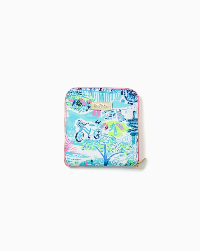 Lilly Pulitzer Getaway Packable Tote Whisper Blue Lilly Loves Nantucket Women Bags