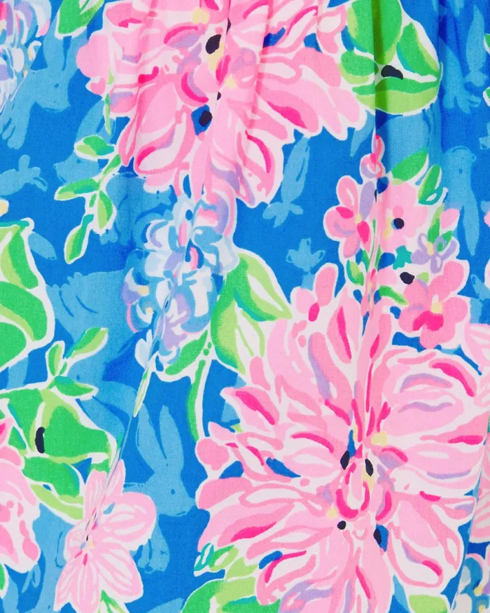 Lilly Pulitzer Girls Alexandra Cotton Dress Multi Spring In Your Step Girl Dresses and Rompers