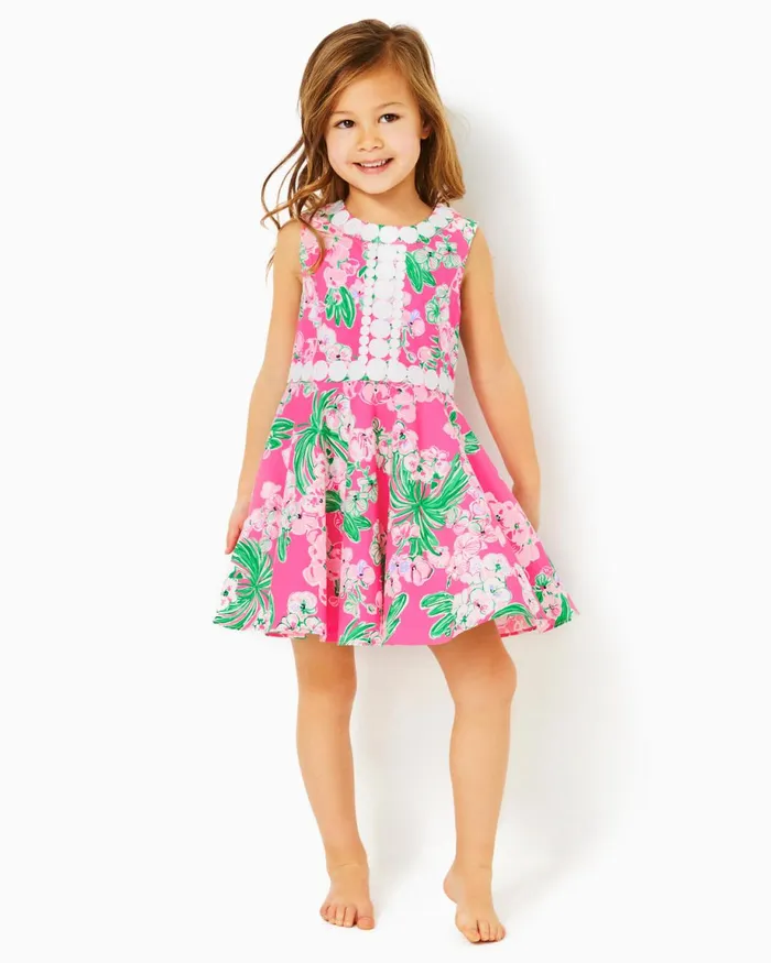 Lilly Pulitzer Girls Idala Cotton Dress Roxie Pink Worth A Look Girl Dresses and Rompers Lilly Pulitzer Girls Idala Cotton Dress Roxie Pink Worth A Look Girl Dresses and Rompers