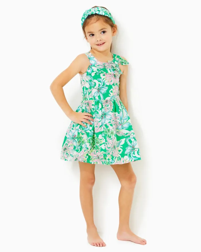 Lilly Pulitzer Girls Josephine Cotton Dress Spearmint Blossom Views Girl Dresses and Rompers Lilly Pulitzer Girls Josephine Cotton Dress Spearmint Blossom Views Girl Dresses and Rompers
