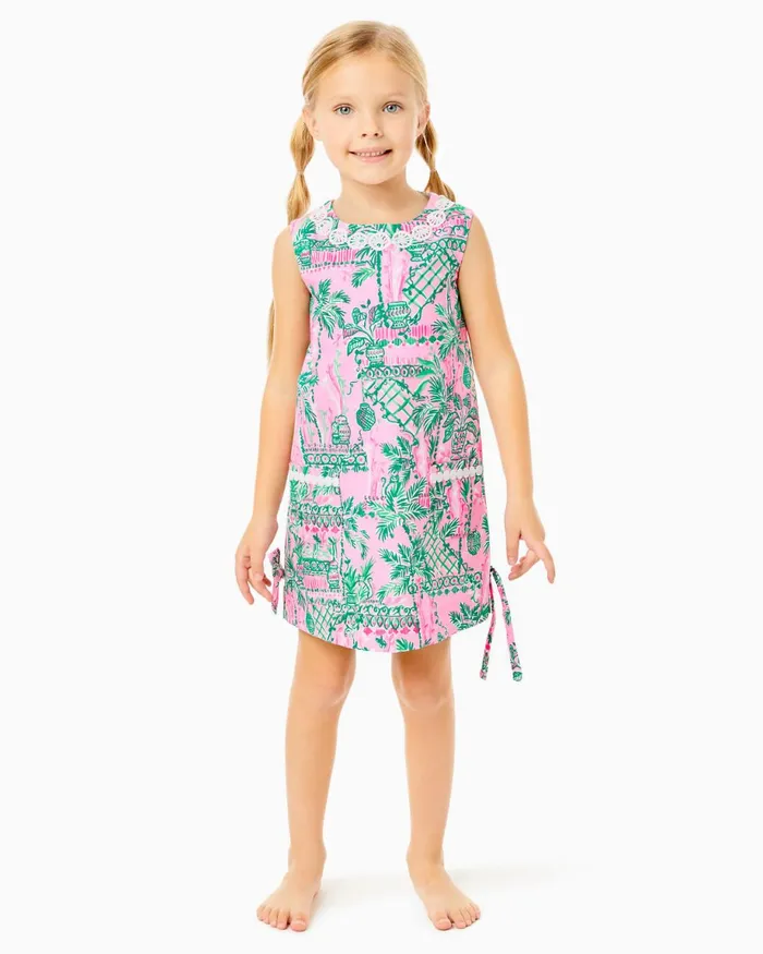 Lilly Pulitzer Girls Little Lilly Classic Shift Dress Mandevilla Baby Always Worth It Girl Dresses and Rompers