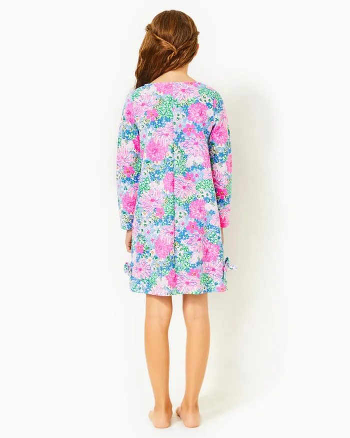 Lilly Pulitzer Girls Little Lilly Knit Shift Dress Multi Lil Soiree All Day Girl Dresses and Rompers