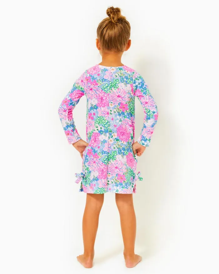 Lilly Pulitzer Girls Little Lilly Knit Shift Dress Multi Lil Soiree All Day Girl Dresses and Rompers