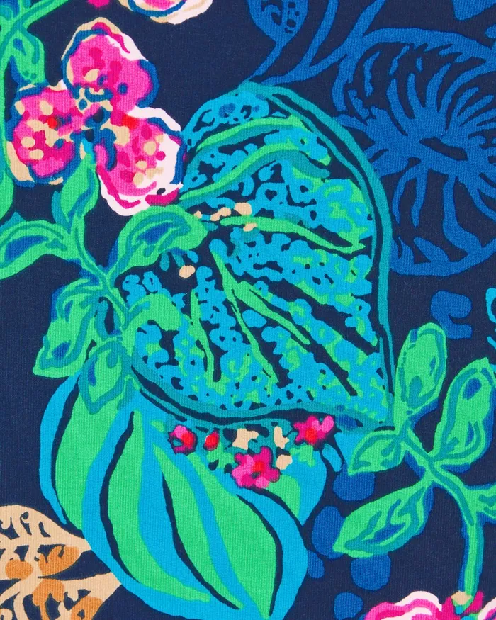 Lilly Pulitzer Girls Mini Jansen Dress Low Tide Navy Life Of The Party Girl Dresses and Rompers