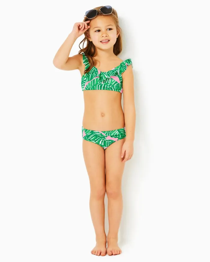 Lilly Pulitzer Girls Mini Kasme Bikini Set Conch Shell Pink Lets Go Bananas Girl Swim Lilly Pulitzer Girls Mini Kasme Bikini Set Conch Shell Pink Lets Go Bananas Girl Swim