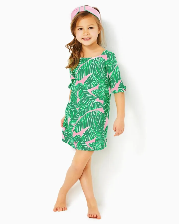Lilly Pulitzer Girls Mini Lidia Dress Conch Shell Pink Lets Go Bananas Girl Dresses and Rompers Lilly Pulitzer Girls Mini Lidia Dress Conch Shell Pink Lets Go Bananas Girl Dresses and Rompers