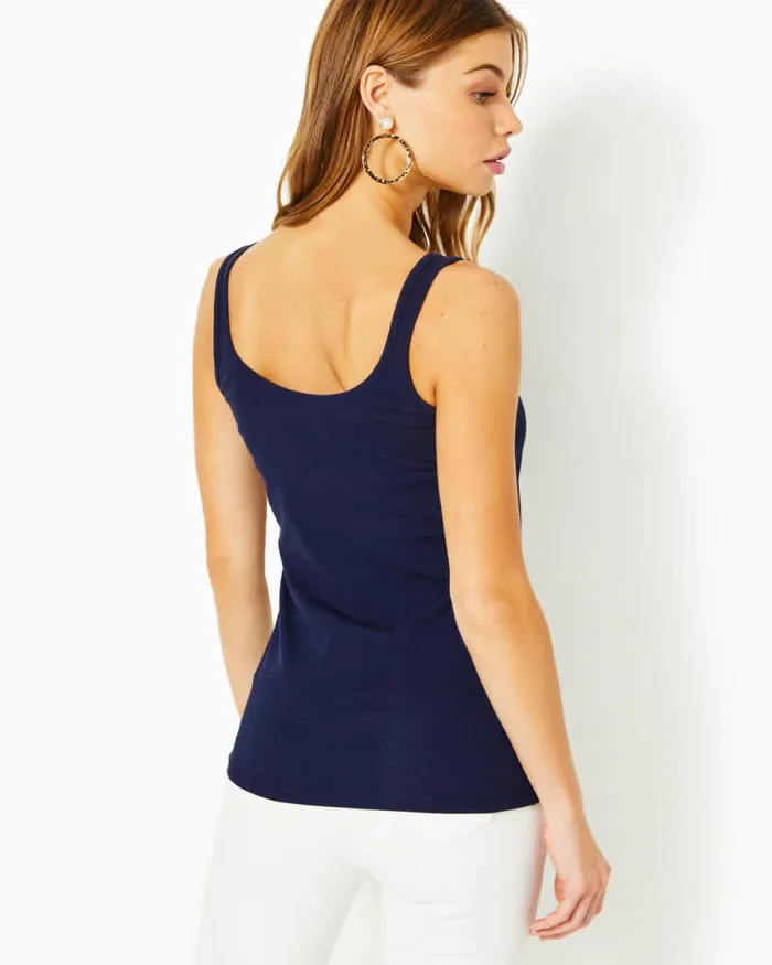 Lilly Pulitzer Halee Tank Top True Navy Women Tops