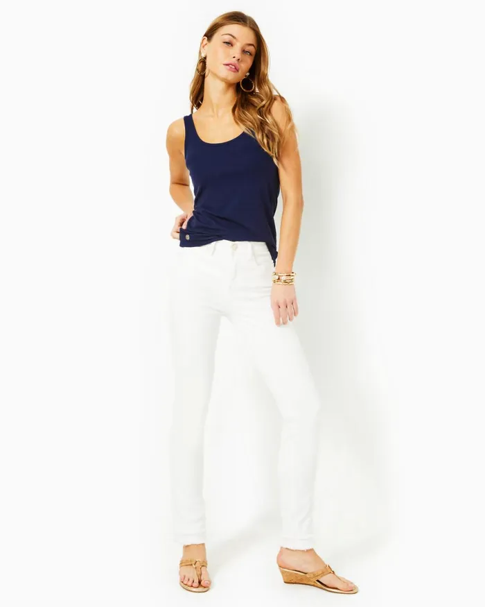 Lilly Pulitzer Halee Tank Top True Navy Women Tops