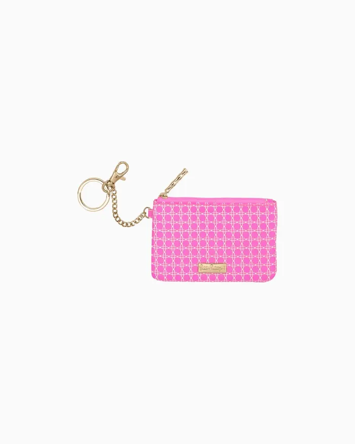 Lilly Pulitzer Id Case Havana Pink Caning Women Bags