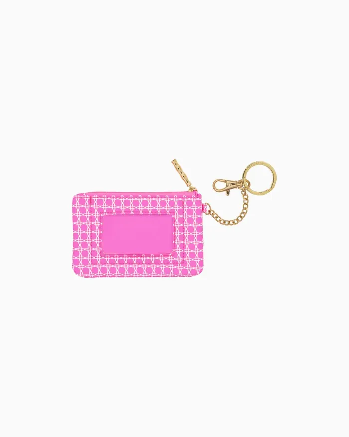 Lilly Pulitzer Id Case Havana Pink Caning Women Bags