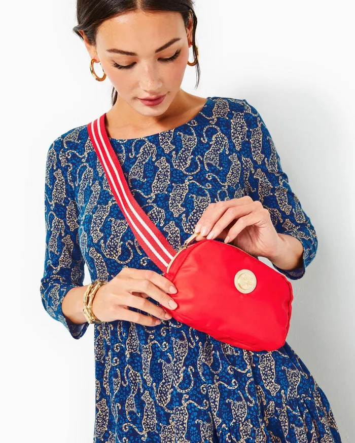 Lilly Pulitzer Jeanie Belt Bag Amaryllis Red Women Bags