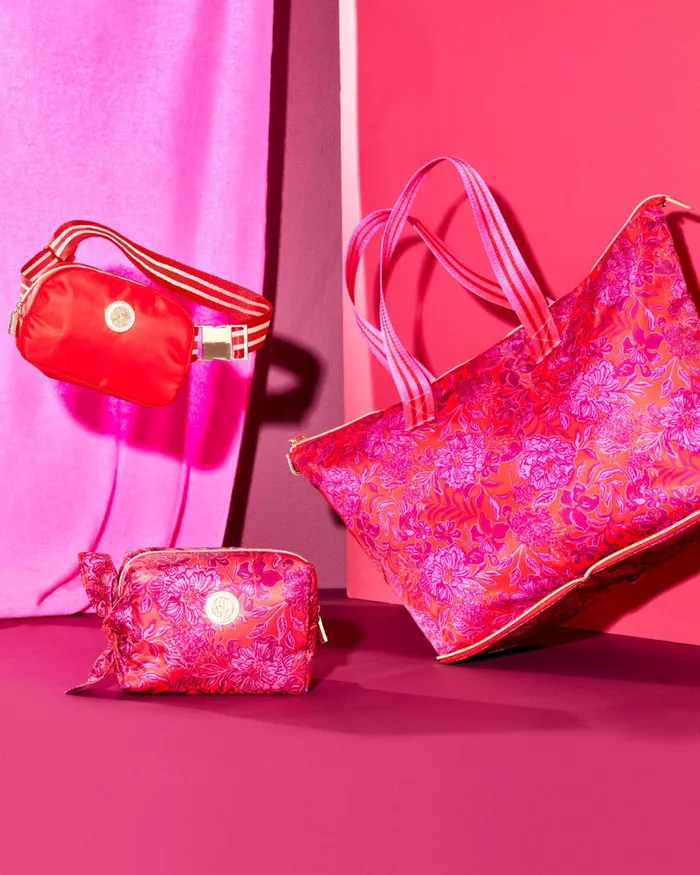 Lilly Pulitzer Jeanie Belt Bag Amaryllis Red Women Bags