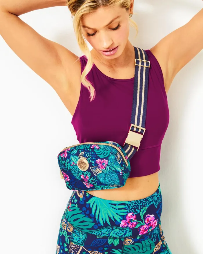 Lilly Pulitzer Jeanie Belt Bag Low Tide Navy Life Of The Party Accessories Small Women Bags
