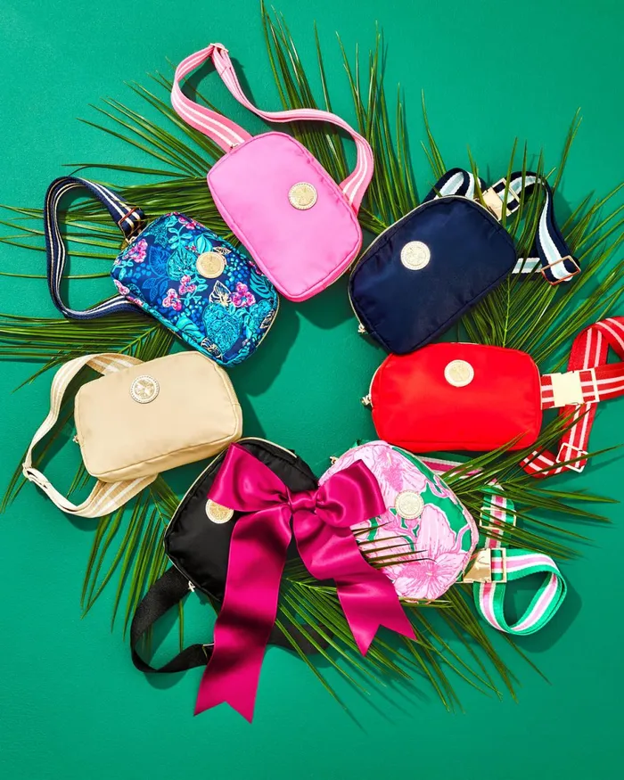Lilly Pulitzer Jeanie Belt Bag Low Tide Navy Life Of The Party Accessories Small Women Bags