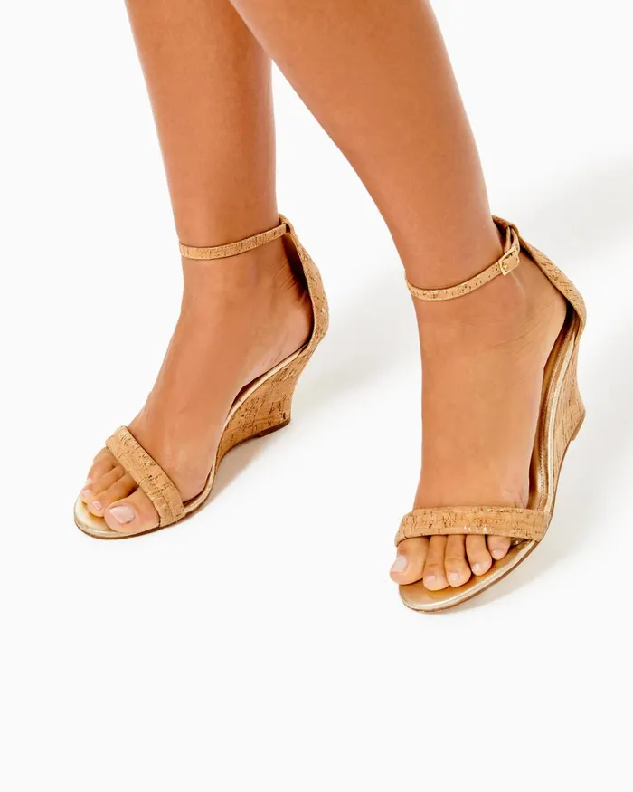Lilly Pulitzer Jenna Wedge Natural Women Shoes