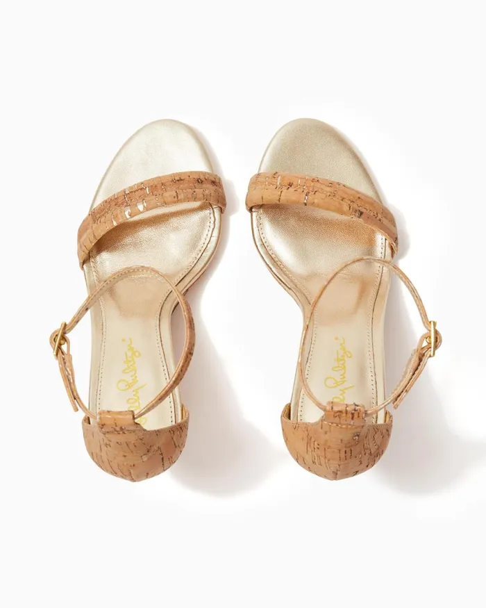 Lilly Pulitzer Jenna Wedge Natural Women Shoes