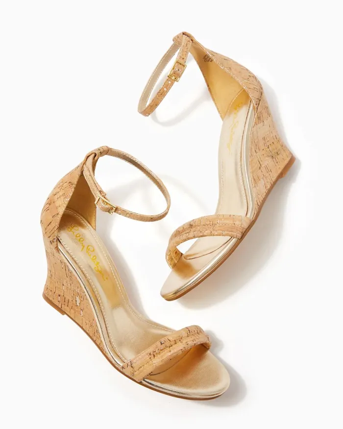 Lilly Pulitzer Jenna Wedge Natural Women Shoes