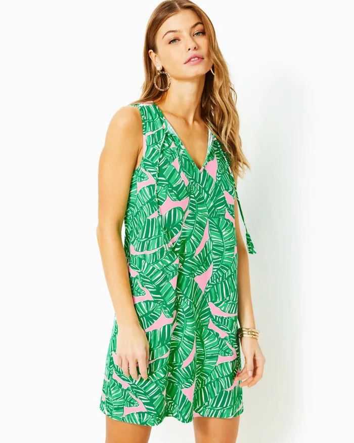 Lilly Pulitzer Johana CoverUp Conch Shell Pink Lets Go Bananas Women CoverUps Lilly Pulitzer Johana CoverUp Conch Shell Pink Lets Go Bananas Women CoverUps