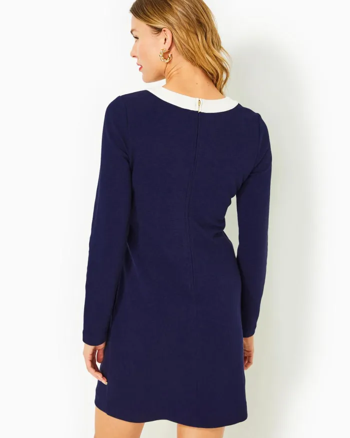 Lilly Pulitzer Kennedy Shift Dress True Navy Women Shift Dresses
