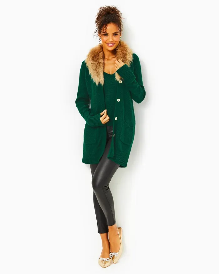 Lilly Pulitzer Kildaire Sweater Set Evergreen Women Tops