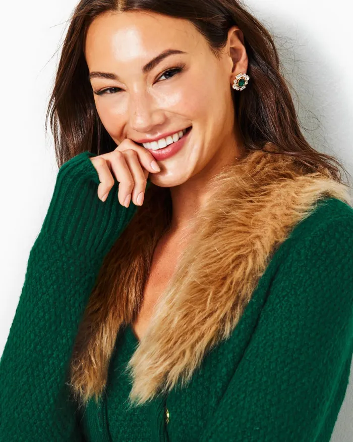 Lilly Pulitzer Kildaire Sweater Set Evergreen Women Tops