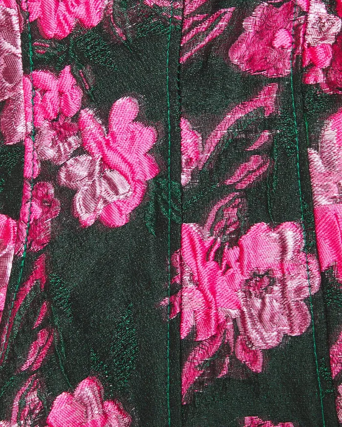 Lilly Pulitzer Leya Jacquard Top Evergreen Hibis Kiss Jacquard Women Tops