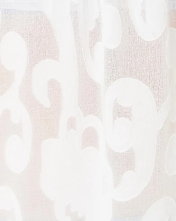 Lilly Pulitzer Linley CoverUp Resort White Poly Crepe Swirl Clip Women CoverUps