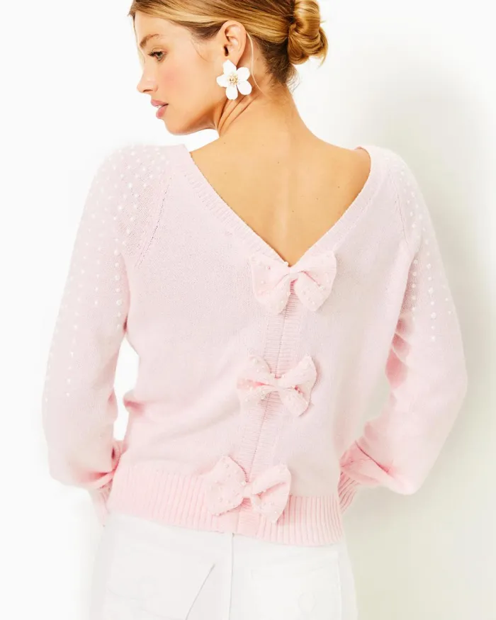 Lilly Pulitzer Lovelia Sweater Misty Pink Women Tops