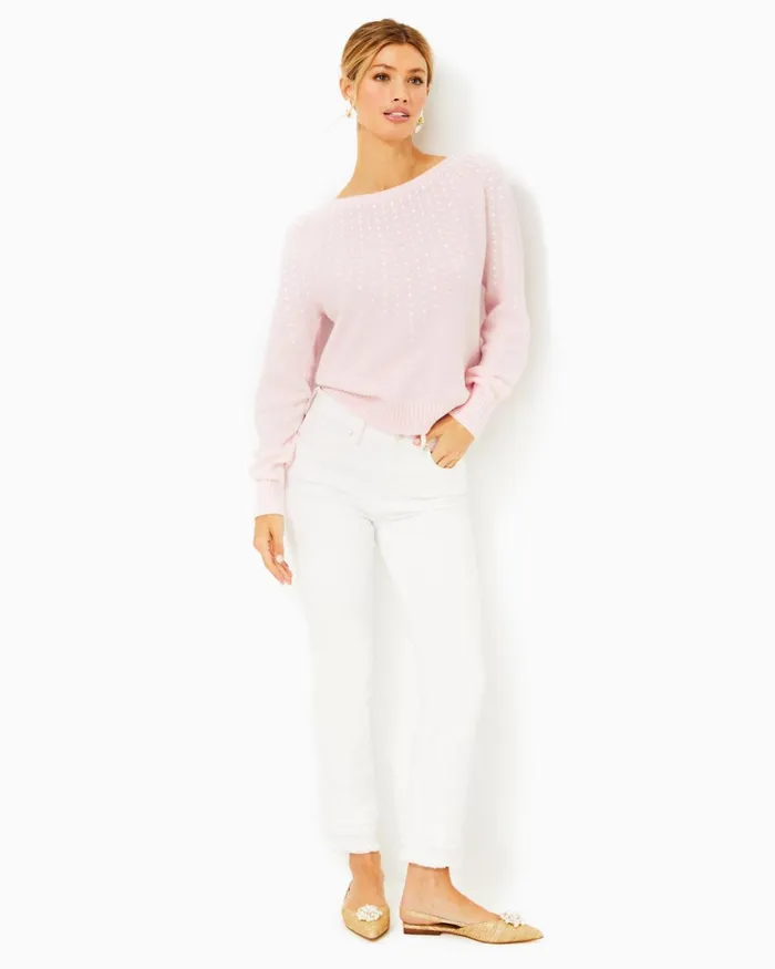 Lilly Pulitzer Lovelia Sweater Misty Pink Women Tops