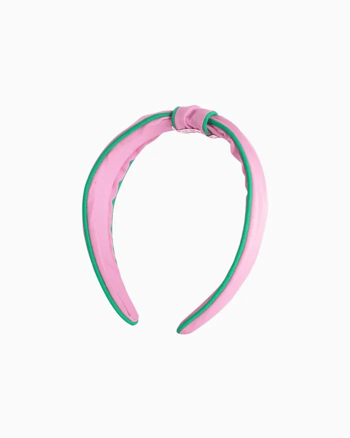 Lilly Pulitzer Low Knot Headband Spearmint X Conch Shell Pink Women Hats and Hair Lilly Pulitzer Low Knot Headband Spearmint X Conch Shell Pink Women Hats and Hair