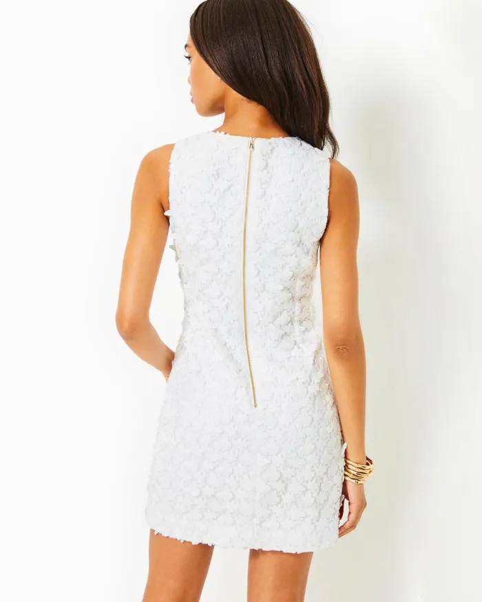 Lilly Pulitzer Mila Lace Shift Dress Resort White Butterfly Garden 3d Lace Women Shift Dresses