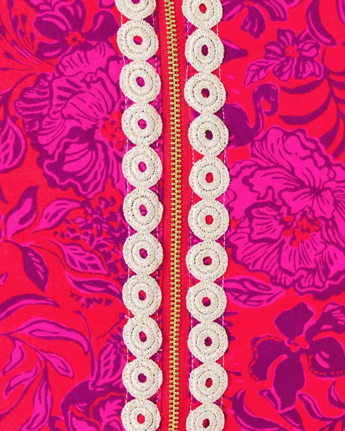 Lilly Pulitzer Mila Stretch Shift Dress Amaryllis Red Secret Hideaway Women Shift Dresses