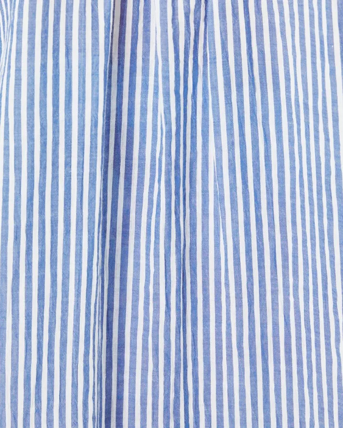 Lilly Pulitzer Natalie Maxi CoverUp Coastal Blue Ltwt Oxford Stripe Women CoverUps