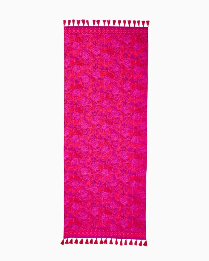 Lilly Pulitzer Resort Scarf Amaryllis Red Secret Hideaway Engineered Resort Scarf Women Scarves and Wraps