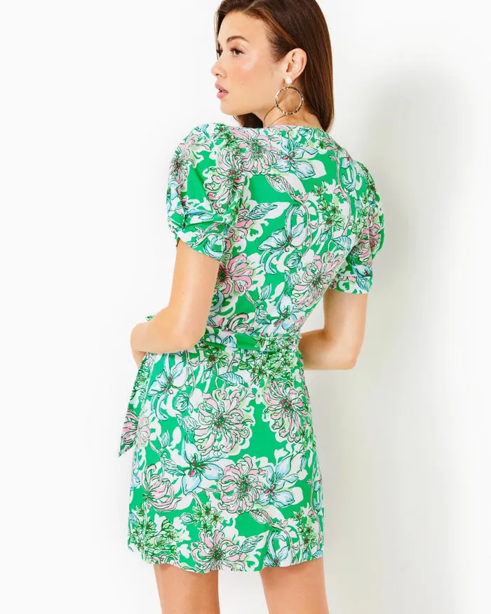 Lilly Pulitzer Sailynn Romper Spearmint Blossom Views Women Rompers and Jumpsuits