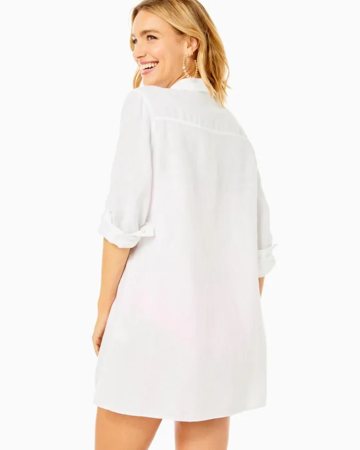 Lilly Pulitzer Sea View CoverUp Resort White Women CoverUps