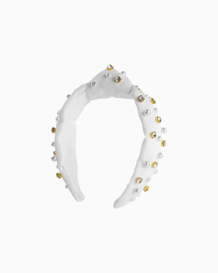 Lilly Pulitzer Slim Knot Embellished Headband Resort White Women Hats and Hair Lilly Pulitzer Slim Knot Embellished Headband Resort White Women Hats and Hair