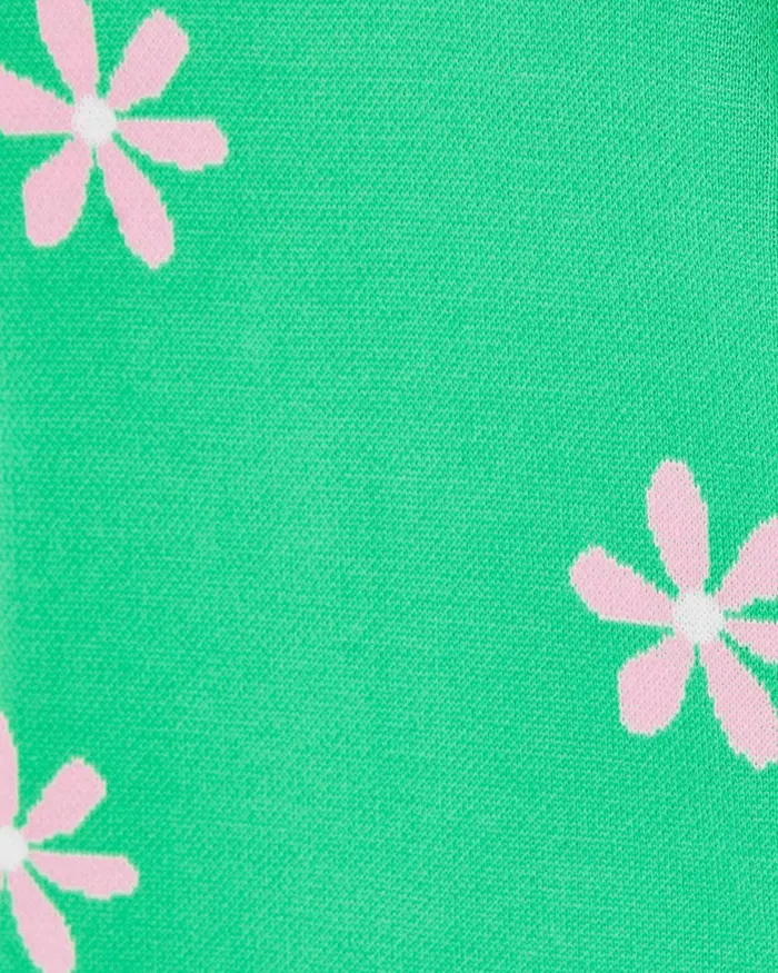 Lilly Pulitzer Tensley Cotton Sweater Spearmint Blossom Jacquard Women Tops