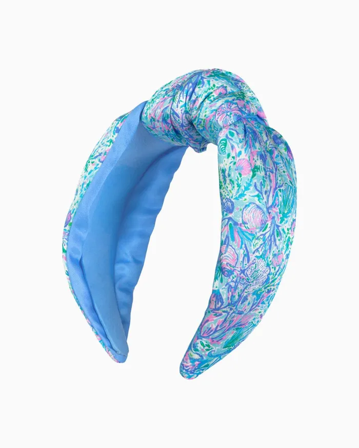 Lilly Pulitzer Top Knot Wide Headband Surf Blue Soleil It On Me Women Hats and Hair Lilly Pulitzer Top Knot Wide Headband Surf Blue Soleil It On Me Women Hats and Hair
