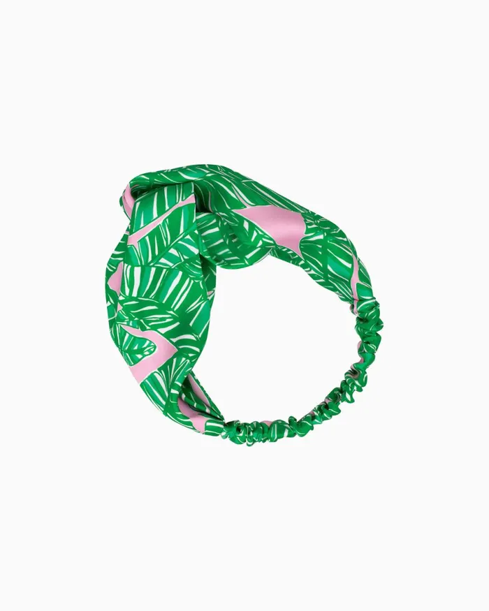 Lilly Pulitzer Twisted Headwrap Conch Shell Pink Lets Go Bananas Women Hats and Hair