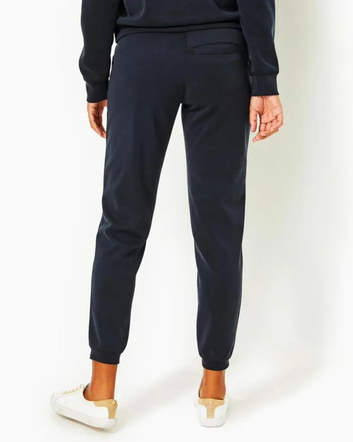 Lilly Pulitzer Upf 50 28034 Aveena Knit Pant Noir Women Bottoms